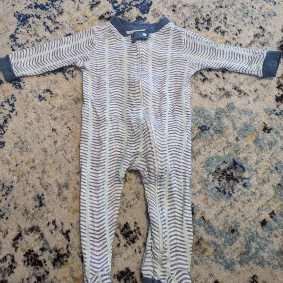 Lot of Burt's Bees 3-6 month 100% Cotton Baby Boy Pajama Sleepers - Picture 7 of 11